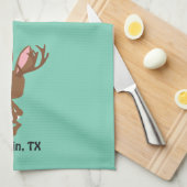 Niedlich Jackalope - Austin, Texas Handtuch (Viertel Falte)