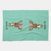 Niedlich Jackalope - Austin, Texas Handtuch (Horizontal)