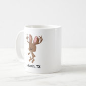 Niedlich Jackalope - Austin, Texas Kaffeetasse (Vorderseite Links)