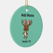 Niedlich Jackalope - Austin, Texas Keramikornament (Rechts)