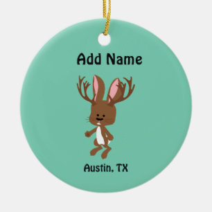 Niedlich Jackalope - Austin, Texas Keramikornament