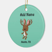 Niedlich Jackalope - Austin, Texas Keramikornament (Links)
