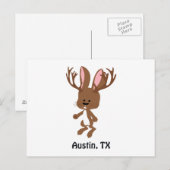 Niedlich Jackalope - Austin, Texas Postkarte (Vorne/Hinten)