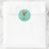 Niedlich Jackalope - Austin, Texas Runder Aufkleber (Tasche)