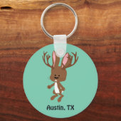 Niedlich Jackalope - Austin, Texas Schlüsselanhänger (Vorderseite)