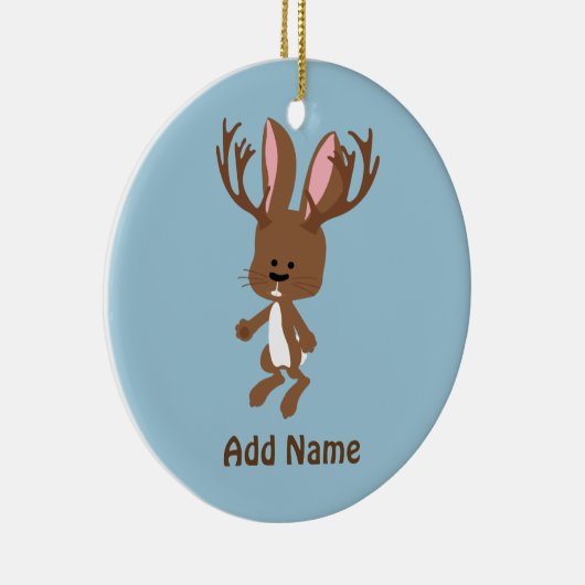 Niedlich Jackalope Keramik Ornament (Rechts)