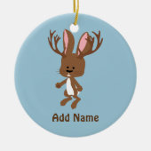 Niedlich Jackalope Keramik Ornament (Vorne)