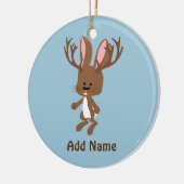 Niedlich Jackalope Keramik Ornament (Links)