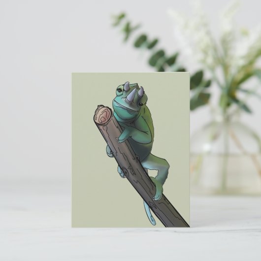 Niedlich Jackson's Chameleon Postkarte (Stehend Vorderseite)