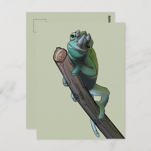 Niedlich Jackson's Chameleon Postkarte (Vorne/Hinten)
