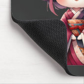 Niedlich Japanisch Geisha Mousepad (Ecke)