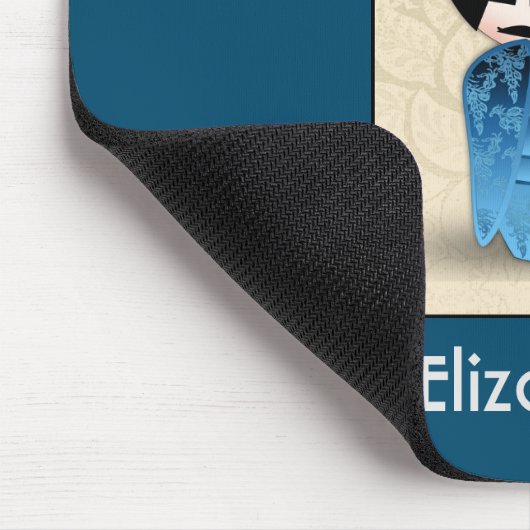 Niedlich Japanisch Kokeshi Doll Personalisiert Mousepad (Ecke)