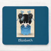 Niedlich Japanisch Kokeshi Doll Personalisiert Mousepad (Vorne)