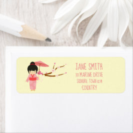 Niedlich-Japanisch-rosa Cherry Blossom Geisha