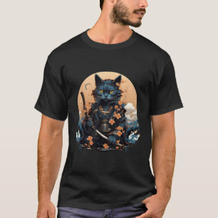 Niedlich Japanisch Samurai Cat Shirt Tattoo 2023 K