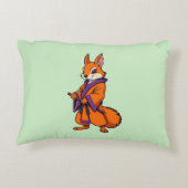 Niedlich Japanisch Samurai Eichhörnchen Dekokissen (Rückseite)