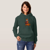 Niedlich Japanisch Samurai Eichhörnchen Hoodie (Vorne ganz)