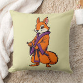 Niedlich Japanisch Samurai Eichhörnchen Kissen (Decke)