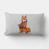 Niedlich Japanisch Samurai Eichhörnchen Lendenkissen (Vorderseite)