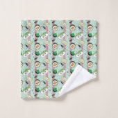 Niedlich Japanisch Sushi Lover Golfing Pattern Badhandtuch Set (Waschlappen)