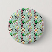 Niedlich Japanisch Sushi Lover Golfing Pattern Button (Vorderseite)
