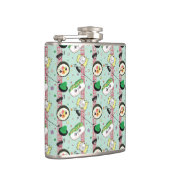 Niedlich Japanisch Sushi Lover Golfing Pattern Flachmann (Rechts)