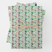 Niedlich Japanisch Sushi Lover Golfing Pattern Geschenkpapier Set (Beispiel)