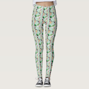 Niedlich Japanisch Sushi Lover Golfing Pattern Leggings