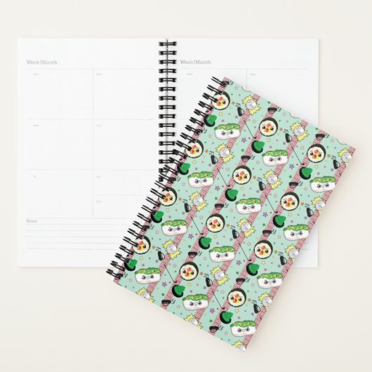 Niedlich Japanisch Sushi Lover Golfing Pattern Planer (Anzeige)