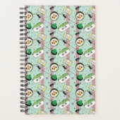 Niedlich Japanisch Sushi Lover Golfing Pattern Planer (Vorderseite)