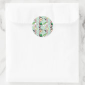 Niedlich Japanisch Sushi Lover Golfing Pattern Runder Aufkleber (Tasche)