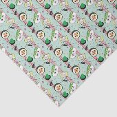 Niedlich Japanisch Sushi Lover Golfing Pattern Seidenpapier (Ausschnitt)