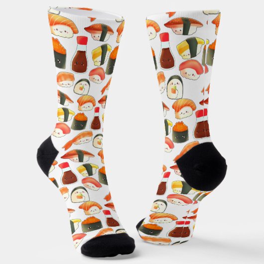 Niedlich Japanisch Sushi Socken (Gewinkelt)