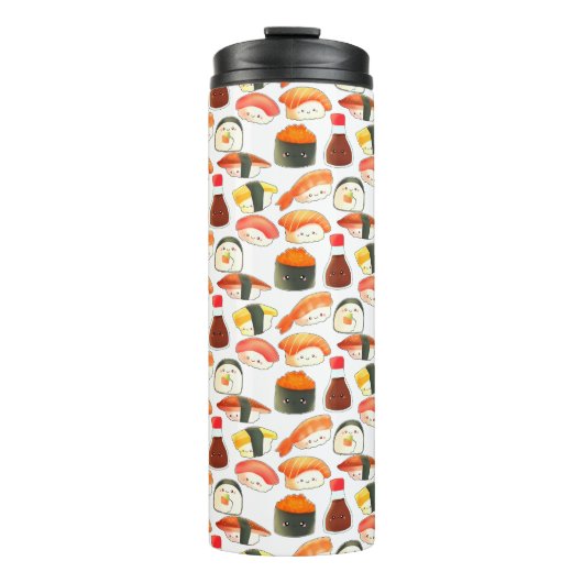 Niedlich Japanisch Sushi Thermosbecher (Vorderseite)