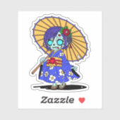 Niedlich Japanisch Zombie Aufkleber (Blatt)