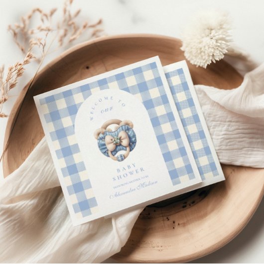 Niedlich Jean Baby Denim Baby Shower Serviette