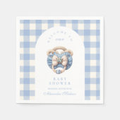 Niedlich Jean Baby Denim Baby Shower Serviette (Vorderseite)