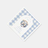 Niedlich Jean Baby Denim Baby Shower Serviette (Ecke)