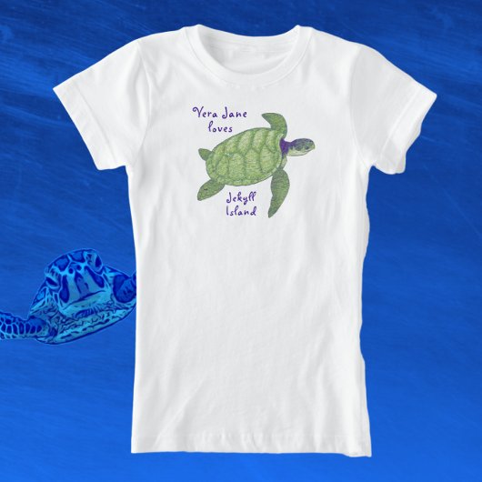 Niedlich Jekyll Island Florida Sea Turtle T-Shirt