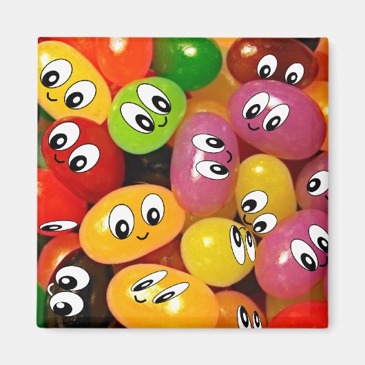 Niedlich Jelly Bean Magnet (Vorne)