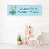 Niedlich Jellyfish Baby Shower Kawaii Banner (Insitu)