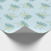 Niedlich Jellyfish Baby Shower Kawaii Geschenkpapier (Ecke)