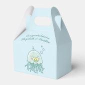 Niedlich Jellyfish Baby Shower Kawaii Geschenkschachtel (Rückseite)