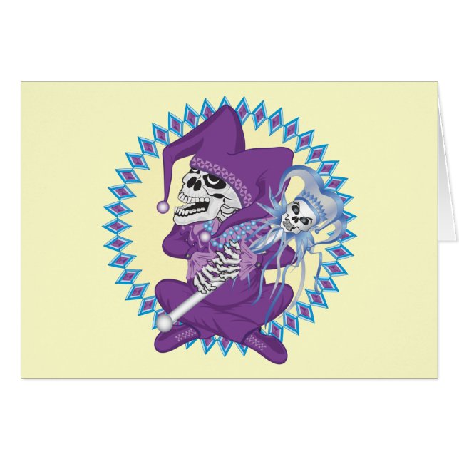 Niedlich Jester Skull (Vorderseite (Horizontal))