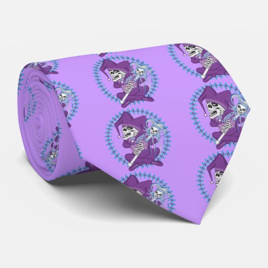 Niedlich Jester Skull Krawatte (Gerollt)