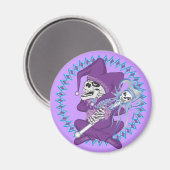 Niedlich Jester Skull Magnet (Vorderseite/Rückseite)