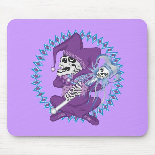 Niedlich Jester Skull Mousepad (Vorne)