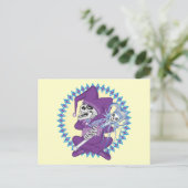 Niedlich Jester Skull Postkarte (Stehend Vorderseite)