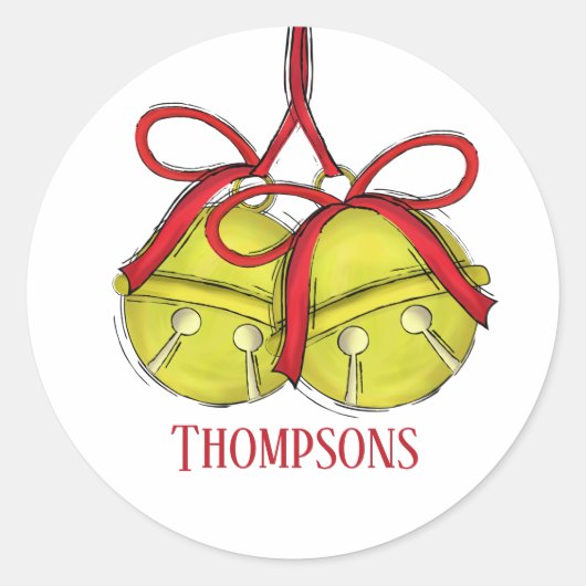 Niedlich Jingle Der ganze Weg durch die Bell Whims Runder Aufkleber (Vorderseite)