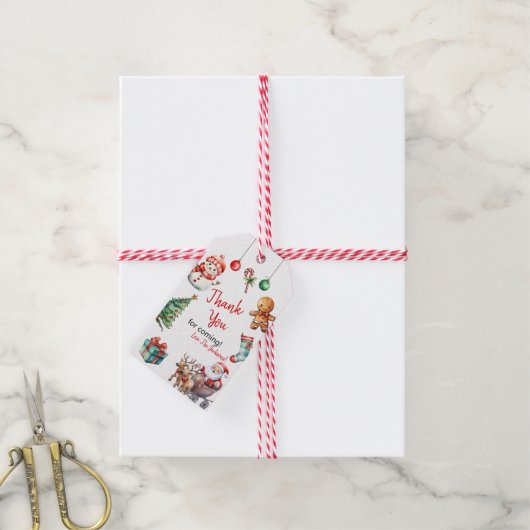 Niedlich Jingle und Mingle Christmas Geschenkanhänger (Mit Garn)